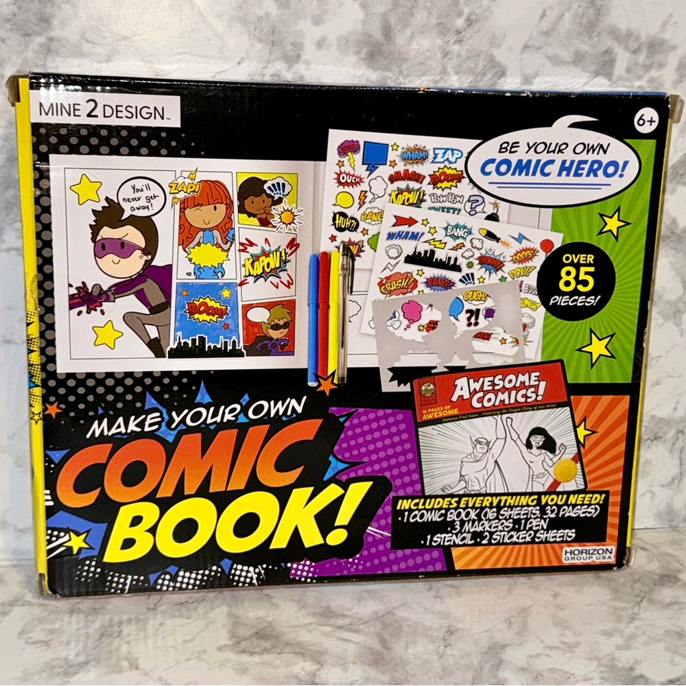 Make Your Own Comic Book Kit - NEW - Picture 2 of 4